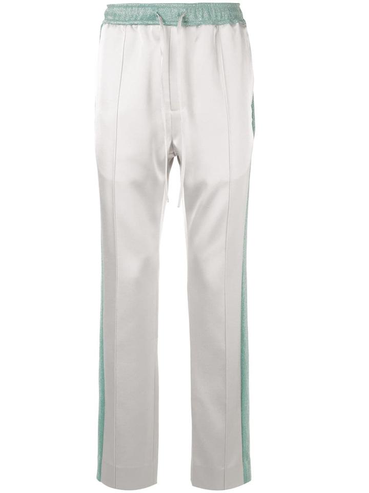 Sean Suen Side Stripe Sparkle Track Pants - Grey