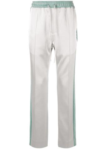 Sean Suen Side Stripe Sparkle Track Pants - Grey