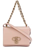 Emilio Pucci Logo Plaque Shoulder Bag, Women's, Pink/purple, Calf Leather