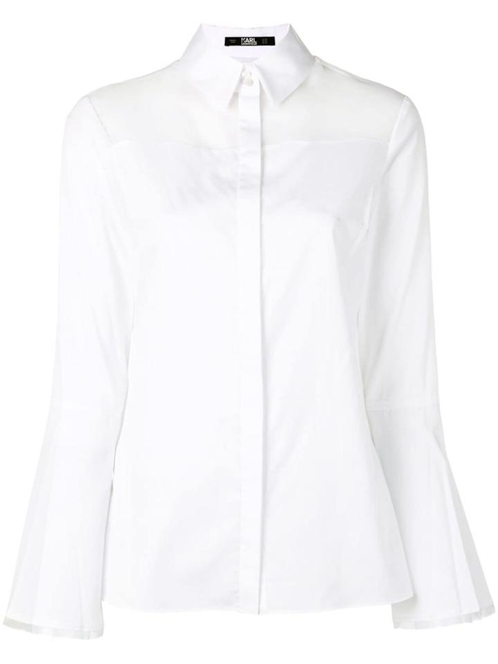 Karl Lagerfeld Contrast Panel Shirt - White