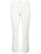 Citizens Of Humanity Pinstripe High Rise Cropped Jeans - Nude &