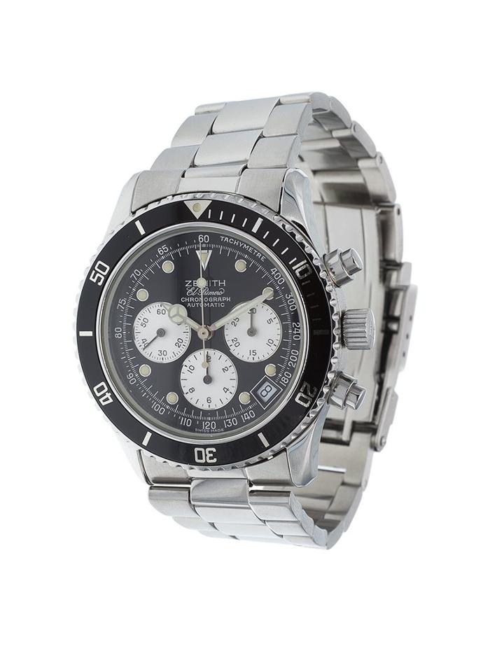 Zenith 'el Primero De Luca' Analog Watch, Adult Unisex, Black