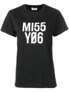 Red Valentino Miss You T-shirt - Black