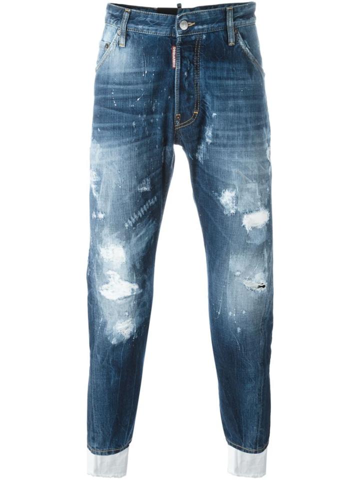 Dsquared2 Classic Kenny Twist Jeans, Men's, Size: 54, Blue, Cotton/polyester