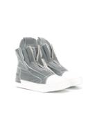 Cinzia Araia Kids Zip-up Slip-on Trainers - White