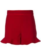Red Valentino - Flared Hem Shorts - Women - Polyester/spandex/elastane/viscose - 38, Polyester/spandex/elastane/viscose