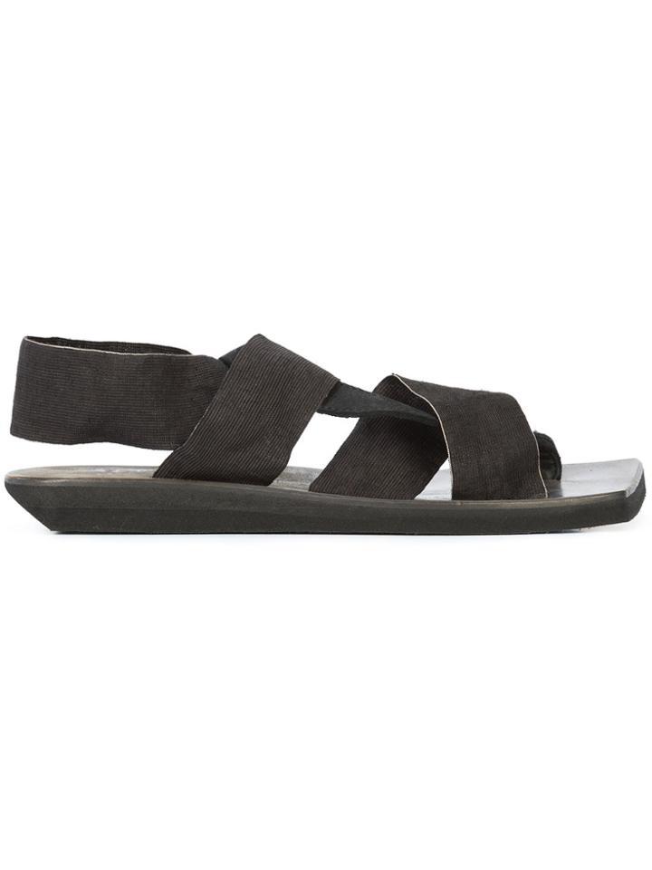 Lost & Found Ria Dunn Strappy Flat Sandals - Black