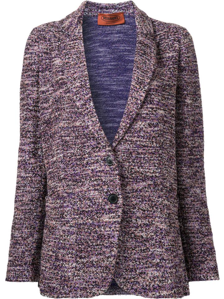 Missoni Loose-fit Blazer, Women's, Size: 46, Cotton/polyester/viscose/wool