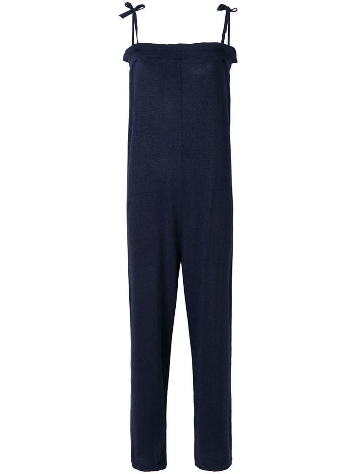 Chiara Bertani Spaghetti Strap Jumpsuit - Blue