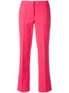 Cambio Cropped Tailored Trousers - Pink & Purple
