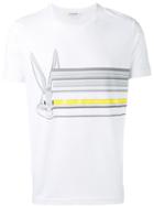 Iceberg Bugs Bunny Line Print T-shirt, Men's, Size: Large, White, Cotton