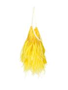Attico Feather Mini Crossbody Bag - Yellow