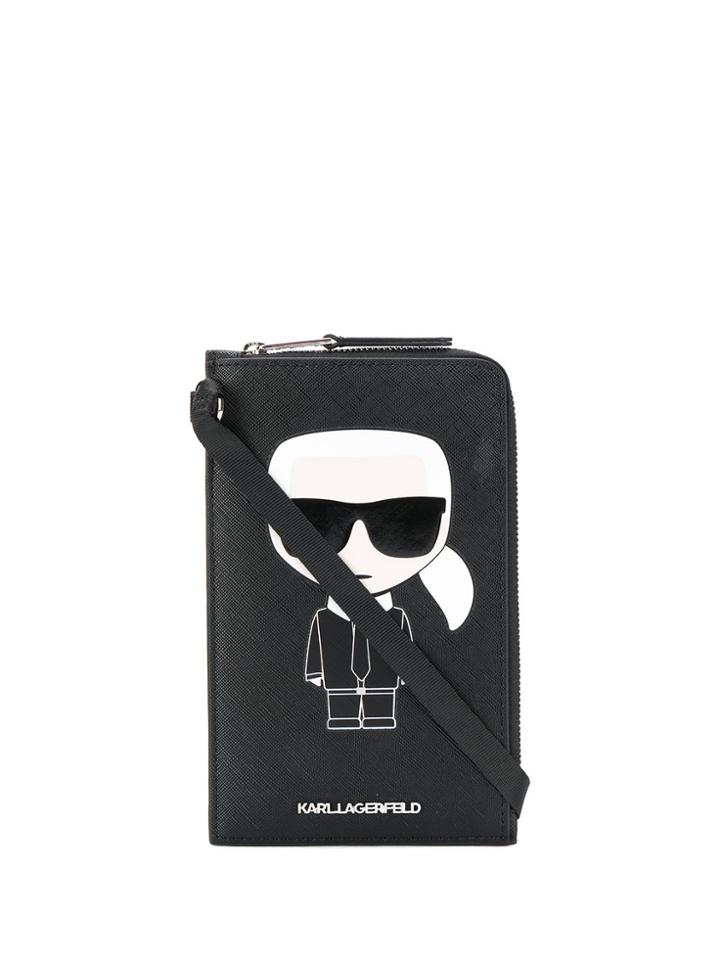 Karl Lagerfeld Karl Print Cardholder - Black