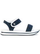 Armani Jeans Ridged Sole Sandals - Blue