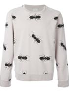 Paul Smith Ant Print Sweatshirt, Men's, Size: L, Pink/purple, Cotton