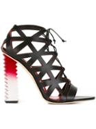 Aperlai Laser Cut Detail Sandals