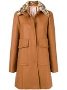 No21 Embellished Winter Coat - Brown