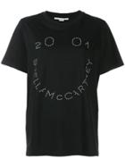 Stella Mccartney Smiley Face Logo T-shirt - Black