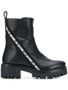 Love Moschino Logo Strap Boots - Black