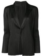 Pleats Please By Issey Miyake Black Blazer Jacket