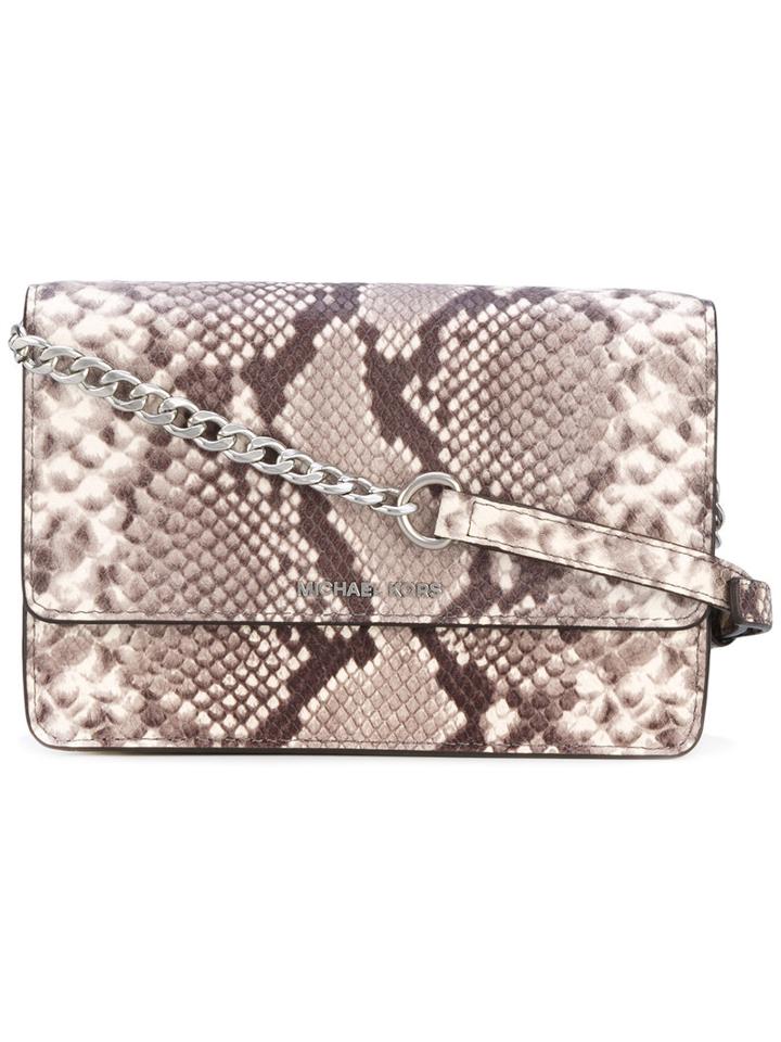 Michael Michael Kors - 'daniela' Bag - Women - Calf Leather - One Size, Nude/neutrals, Calf Leather