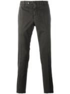 Pt01 Slim-fit Trousers, Men's, Size: 46, Brown, Cotton/spandex/elastane