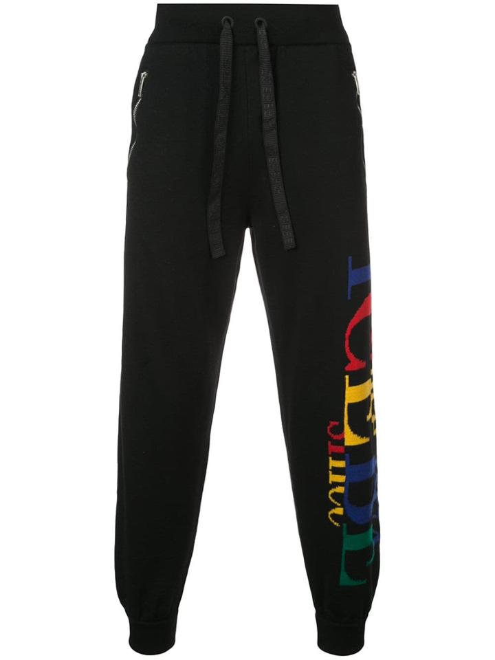 Iceberg Logo Track Pants - Black