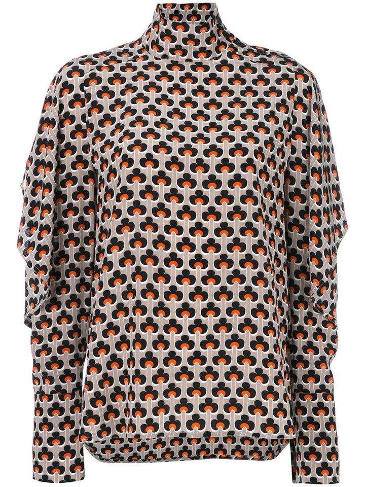 Marni - Portrait Top - Women - Silk - 46, Silk