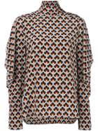 Marni - Portrait Top - Women - Silk - 46, Silk