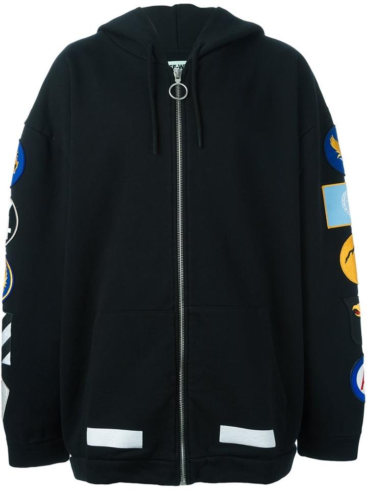 Off-white Patch Detail Hoodie