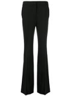 Moschino High-waisted Flared Trousers - Black