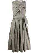 Molly Goddard Knot Detail Dress - Grey