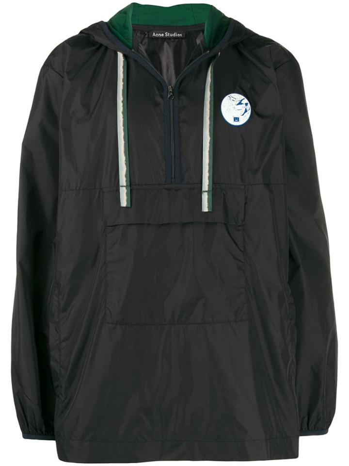 Acne Studios Hooded Anorak Jacket - Black