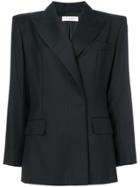 Yves Saint Laurent Vintage Pinstriped Jacket - Black