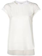 Fendi Branded Collar T-shirt - White