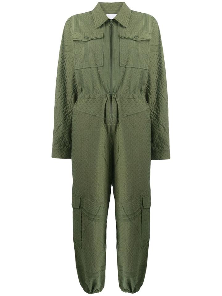 Lala Berlin Military Style Jumpsuit - Green