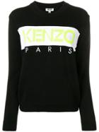 Kenzo Contrast Logo Sweater - Black