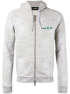 Dsquared2 - Zipped Hooded Sweatshirt - Men - Cotton - M, Grey, Cotton