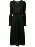 Rotate Ruched Midi Dress - Black
