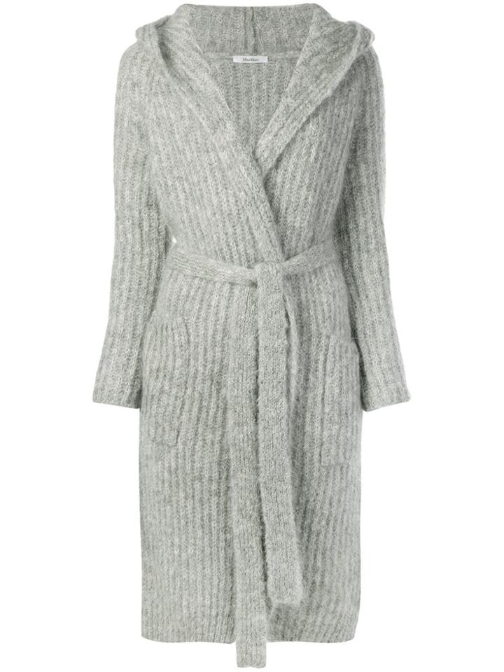 Max Mara Belted Cardi-coat - Grey