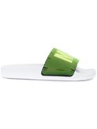 Msgm Branded Sliders - Green