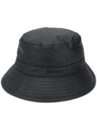 Barbour Stitch Detail Bucket Hat - Black