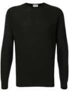 John Smedley Round Neck Jumper - Black