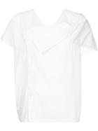 Y's Off Centre Fastening Blouse - White