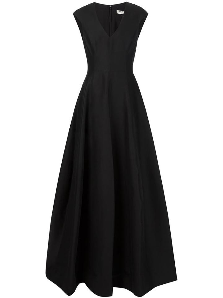 Halston Heritage V-neck Evening Gown