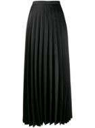 L'autre Chose Pleated Maxi Skirt - Black