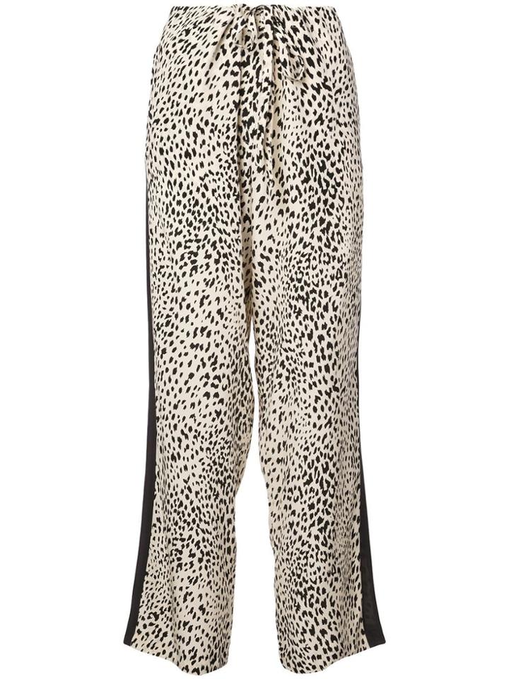 Haider Ackermann Animal Print Silk Trousers - Unavailable