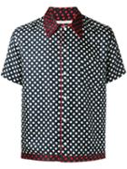 Marc Jacobs Polka Dot Print Shirt, Men's, Size: 46, Black, Silk