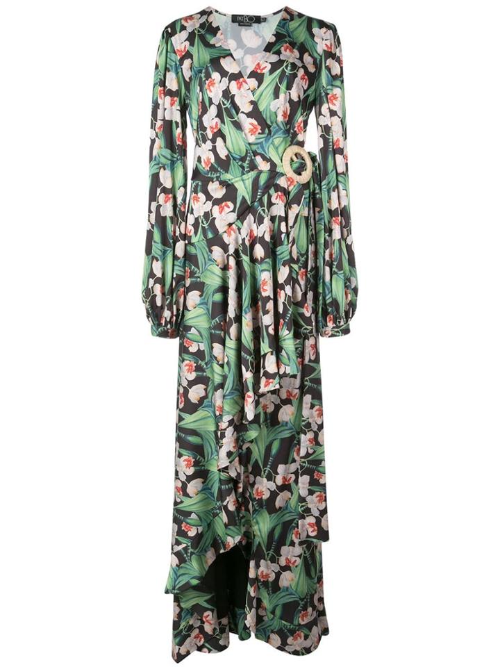 Patbo Ruffled Floral Dress - Green