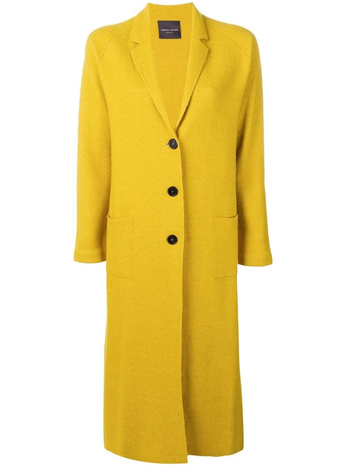 Roberto Collina Long Button Cardigan - Yellow